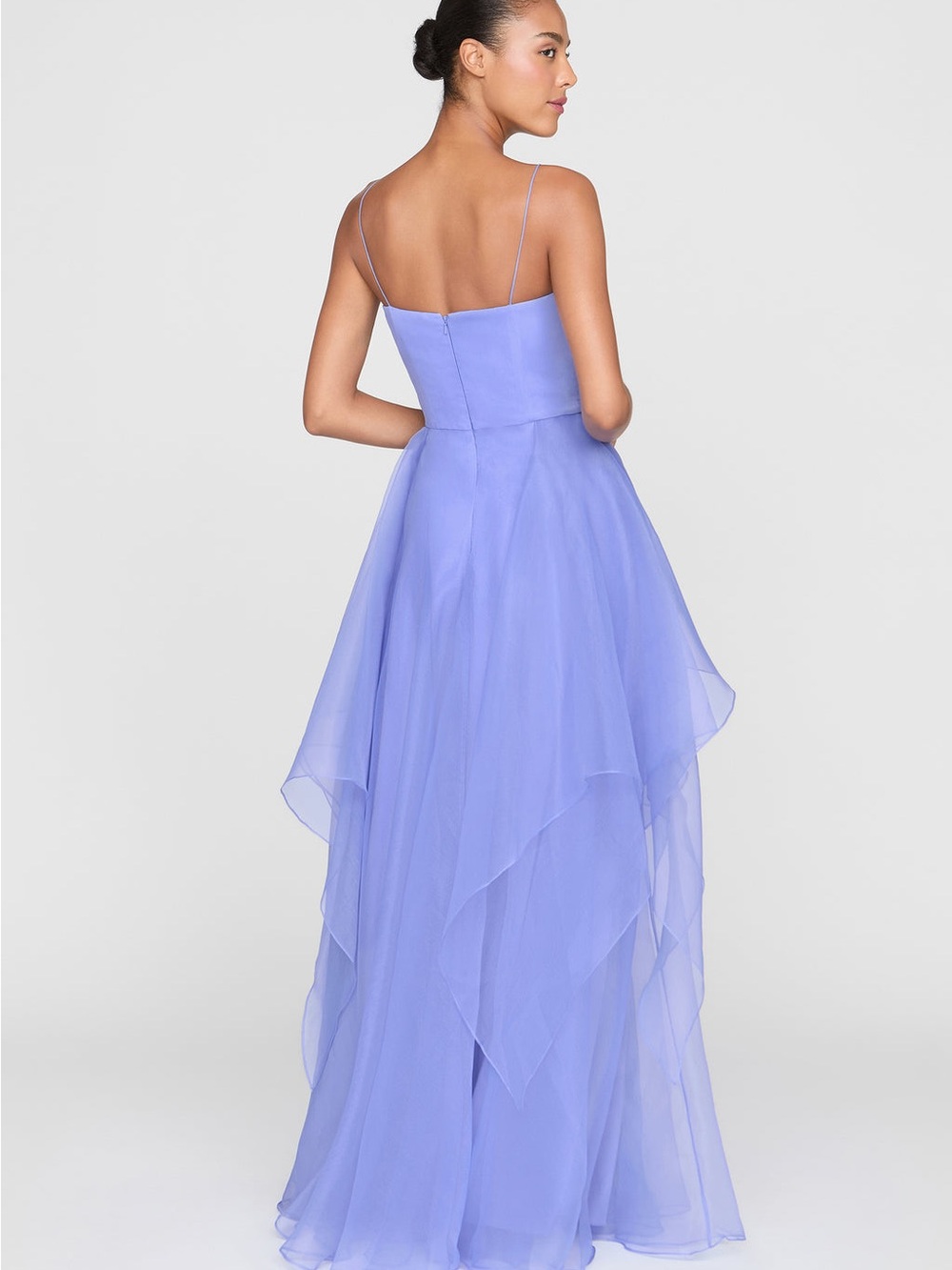 Theia Adessia Strapless Tiered Gown Deep Periwinkle Size 4 NWT - Picture 2 of 12